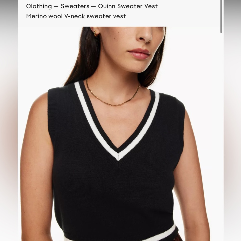 NWT!! Aritzia Sunday Best Quinn sweater, black size L